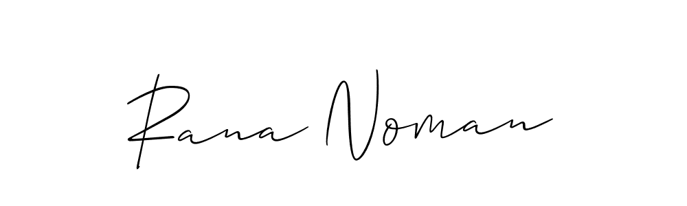Design your own signature with our free online signature maker. With this signature software, you can create a handwritten (Allison_Script) signature for name Rana Noman. Rana Noman signature style 2 images and pictures png