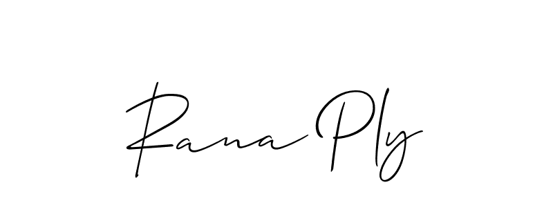 How to make Rana Ply signature? Allison_Script is a professional autograph style. Create handwritten signature for Rana Ply name. Rana Ply signature style 2 images and pictures png