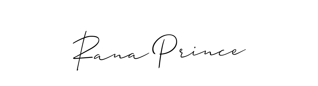 Make a beautiful signature design for name Rana Prince. With this signature (Allison_Script) style, you can create a handwritten signature for free. Rana Prince signature style 2 images and pictures png