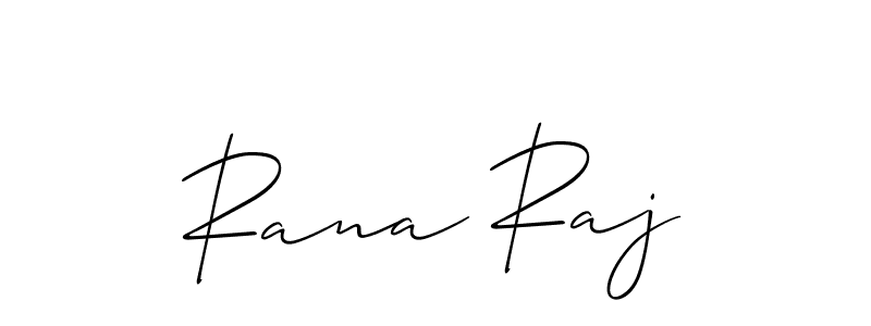 Create a beautiful signature design for name Rana Raj. With this signature (Allison_Script) fonts, you can make a handwritten signature for free. Rana Raj signature style 2 images and pictures png