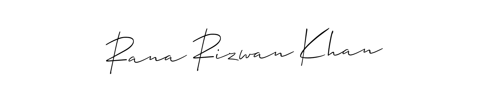 You can use this online signature creator to create a handwritten signature for the name Rana Rizwan Khan. This is the best online autograph maker. Rana Rizwan Khan signature style 2 images and pictures png