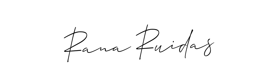 It looks lik you need a new signature style for name Rana Ruidas. Design unique handwritten (Allison_Script) signature with our free signature maker in just a few clicks. Rana Ruidas signature style 2 images and pictures png
