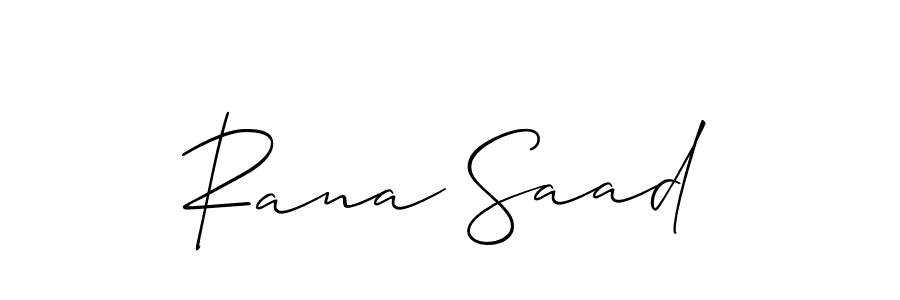 Allison_Script is a professional signature style that is perfect for those who want to add a touch of class to their signature. It is also a great choice for those who want to make their signature more unique. Get Rana Saad name to fancy signature for free. Rana Saad signature style 2 images and pictures png