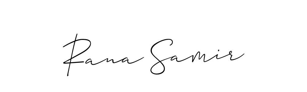 This is the best signature style for the Rana Samir name. Also you like these signature font (Allison_Script). Mix name signature. Rana Samir signature style 2 images and pictures png