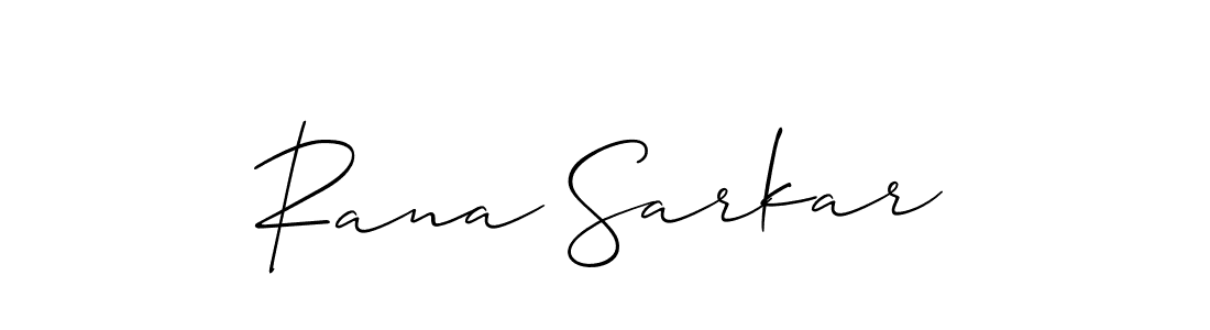 Use a signature maker to create a handwritten signature online. With this signature software, you can design (Allison_Script) your own signature for name Rana Sarkar. Rana Sarkar signature style 2 images and pictures png