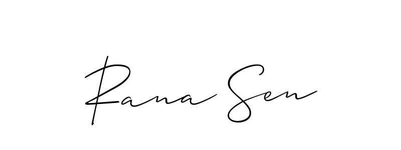 Make a short Rana Sen signature style. Manage your documents anywhere anytime using Allison_Script. Create and add eSignatures, submit forms, share and send files easily. Rana Sen signature style 2 images and pictures png