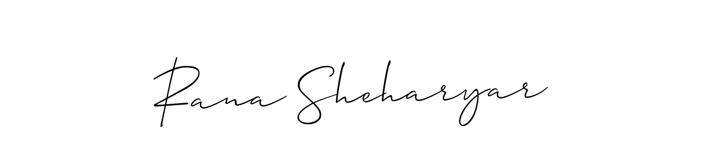 Similarly Allison_Script is the best handwritten signature design. Signature creator online .You can use it as an online autograph creator for name Rana Sheharyar. Rana Sheharyar signature style 2 images and pictures png