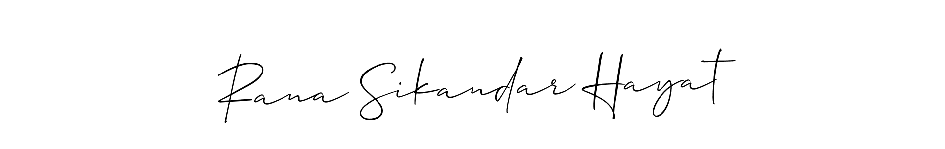 if you are searching for the best signature style for your name Rana Sikandar Hayat. so please give up your signature search. here we have designed multiple signature styles  using Allison_Script. Rana Sikandar Hayat signature style 2 images and pictures png