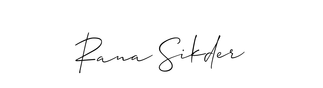 Also we have Rana Sikder name is the best signature style. Create professional handwritten signature collection using Allison_Script autograph style. Rana Sikder signature style 2 images and pictures png