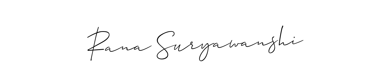 Once you've used our free online signature maker to create your best signature Allison_Script style, it's time to enjoy all of the benefits that Rana Suryawanshi name signing documents. Rana Suryawanshi signature style 2 images and pictures png
