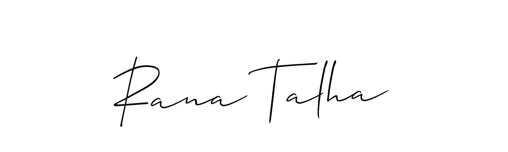 You can use this online signature creator to create a handwritten signature for the name Rana Talha. This is the best online autograph maker. Rana Talha signature style 2 images and pictures png