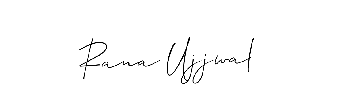 Design your own signature with our free online signature maker. With this signature software, you can create a handwritten (Allison_Script) signature for name Rana Ujjwal. Rana Ujjwal signature style 2 images and pictures png