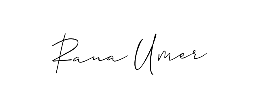 Make a short Rana Umer signature style. Manage your documents anywhere anytime using Allison_Script. Create and add eSignatures, submit forms, share and send files easily. Rana Umer signature style 2 images and pictures png