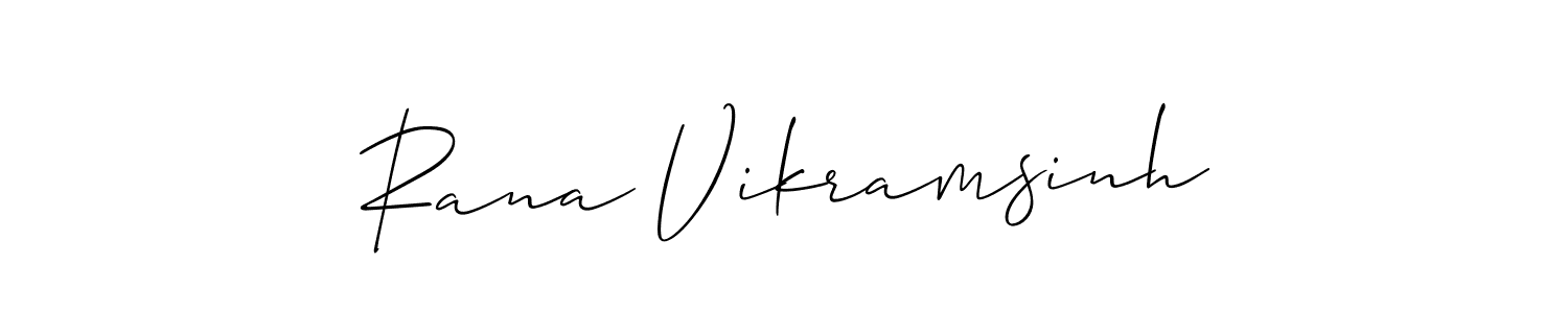 How to make Rana Vikramsinh signature? Allison_Script is a professional autograph style. Create handwritten signature for Rana Vikramsinh name. Rana Vikramsinh signature style 2 images and pictures png