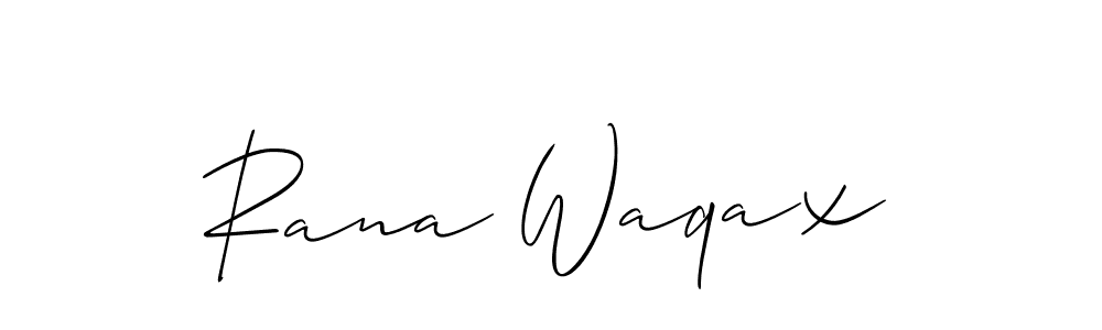 This is the best signature style for the Rana Waqax name. Also you like these signature font (Allison_Script). Mix name signature. Rana Waqax signature style 2 images and pictures png