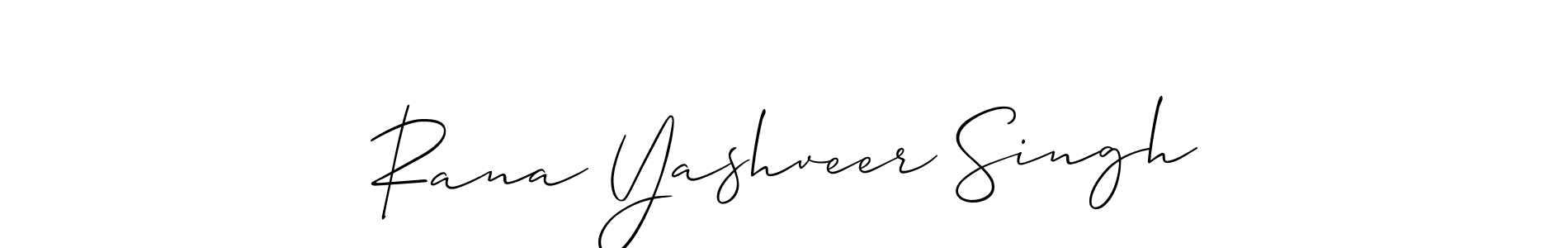How to make Rana Yashveer Singh signature? Allison_Script is a professional autograph style. Create handwritten signature for Rana Yashveer Singh name. Rana Yashveer Singh signature style 2 images and pictures png