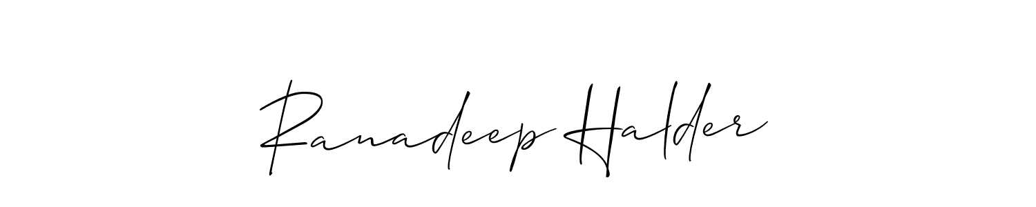 Best and Professional Signature Style for Ranadeep Halder. Allison_Script Best Signature Style Collection. Ranadeep Halder signature style 2 images and pictures png