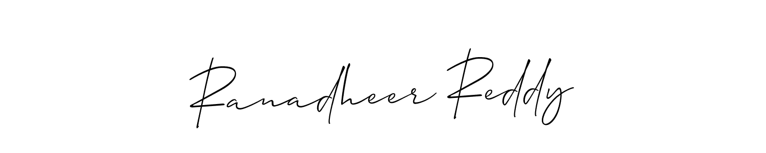 This is the best signature style for the Ranadheer Reddy name. Also you like these signature font (Allison_Script). Mix name signature. Ranadheer Reddy signature style 2 images and pictures png
