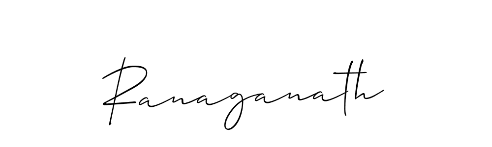 Make a beautiful signature design for name Ranaganath. With this signature (Allison_Script) style, you can create a handwritten signature for free. Ranaganath signature style 2 images and pictures png