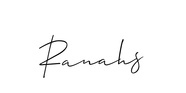 Best and Professional Signature Style for Ranahs. Allison_Script Best Signature Style Collection. Ranahs signature style 2 images and pictures png