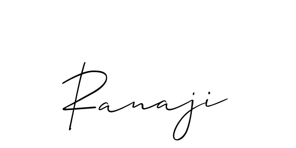 Best and Professional Signature Style for Ranaji. Allison_Script Best Signature Style Collection. Ranaji signature style 2 images and pictures png