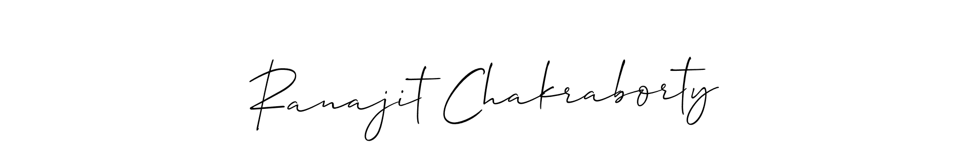 You should practise on your own different ways (Allison_Script) to write your name (Ranajit Chakraborty) in signature. don't let someone else do it for you. Ranajit Chakraborty signature style 2 images and pictures png