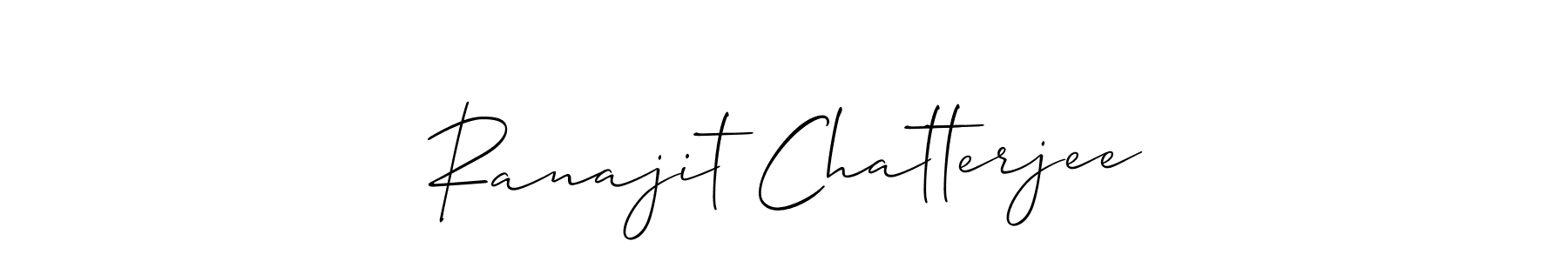 Use a signature maker to create a handwritten signature online. With this signature software, you can design (Allison_Script) your own signature for name Ranajit Chatterjee. Ranajit Chatterjee signature style 2 images and pictures png