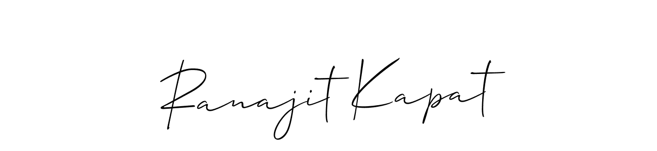 Best and Professional Signature Style for Ranajit Kapat. Allison_Script Best Signature Style Collection. Ranajit Kapat signature style 2 images and pictures png