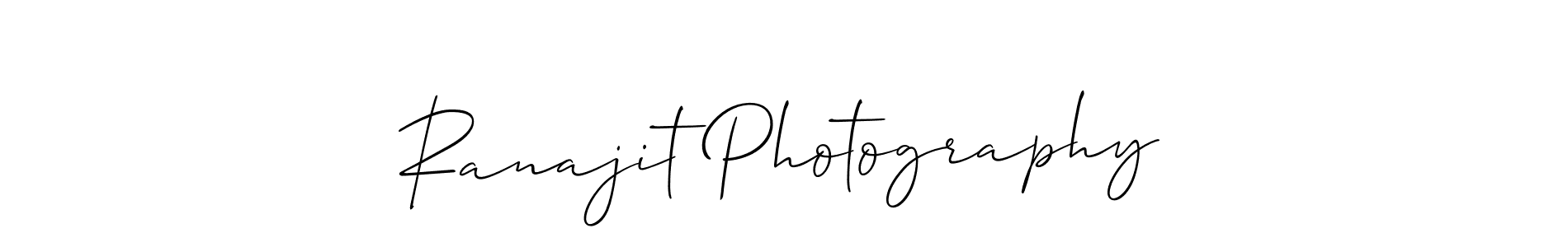 Also we have Ranajit Photography name is the best signature style. Create professional handwritten signature collection using Allison_Script autograph style. Ranajit Photography signature style 2 images and pictures png