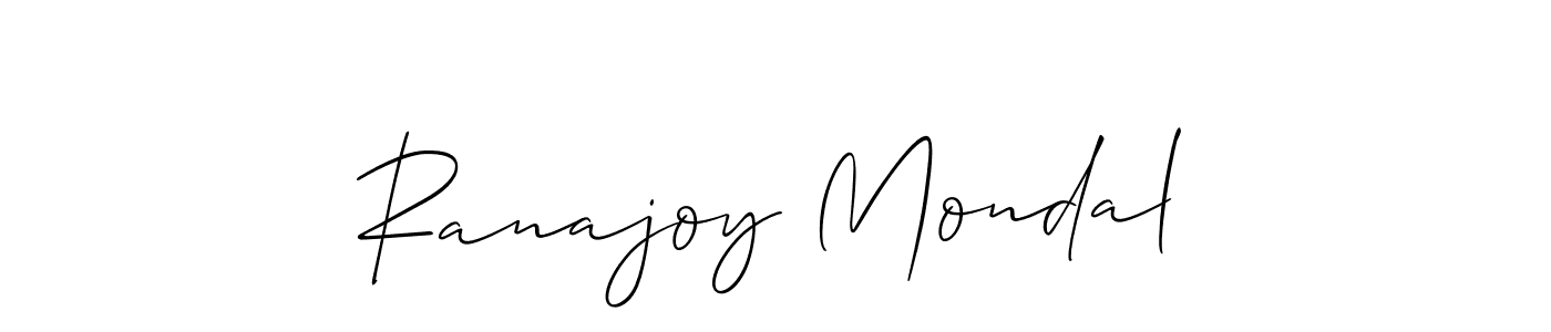 You should practise on your own different ways (Allison_Script) to write your name (Ranajoy Mondal) in signature. don't let someone else do it for you. Ranajoy Mondal signature style 2 images and pictures png