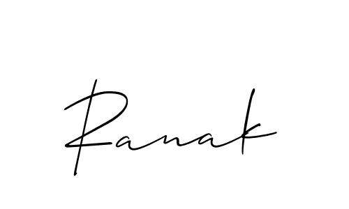 The best way (Allison_Script) to make a short signature is to pick only two or three words in your name. The name Ranak include a total of six letters. For converting this name. Ranak signature style 2 images and pictures png