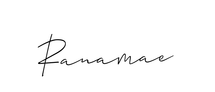 Allison_Script is a professional signature style that is perfect for those who want to add a touch of class to their signature. It is also a great choice for those who want to make their signature more unique. Get Ranamae name to fancy signature for free. Ranamae signature style 2 images and pictures png
