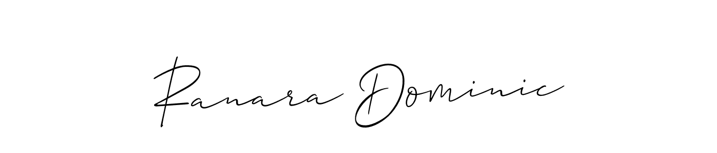 Also we have Ranara Dominic name is the best signature style. Create professional handwritten signature collection using Allison_Script autograph style. Ranara Dominic signature style 2 images and pictures png
