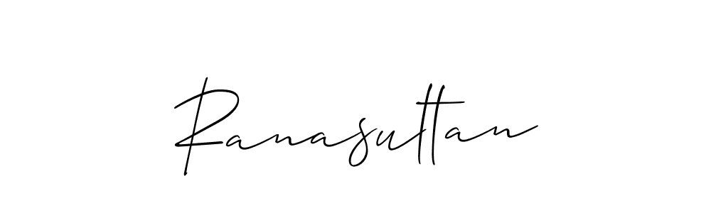How to make Ranasultan signature? Allison_Script is a professional autograph style. Create handwritten signature for Ranasultan name. Ranasultan signature style 2 images and pictures png