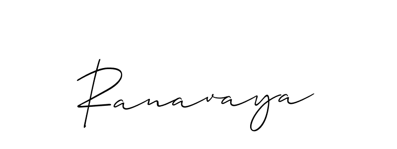 Make a beautiful signature design for name Ranavaya. With this signature (Allison_Script) style, you can create a handwritten signature for free. Ranavaya signature style 2 images and pictures png