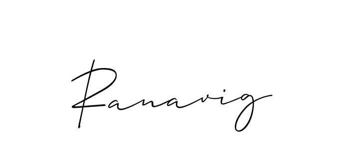 The best way (Allison_Script) to make a short signature is to pick only two or three words in your name. The name Ranavig include a total of six letters. For converting this name. Ranavig signature style 2 images and pictures png