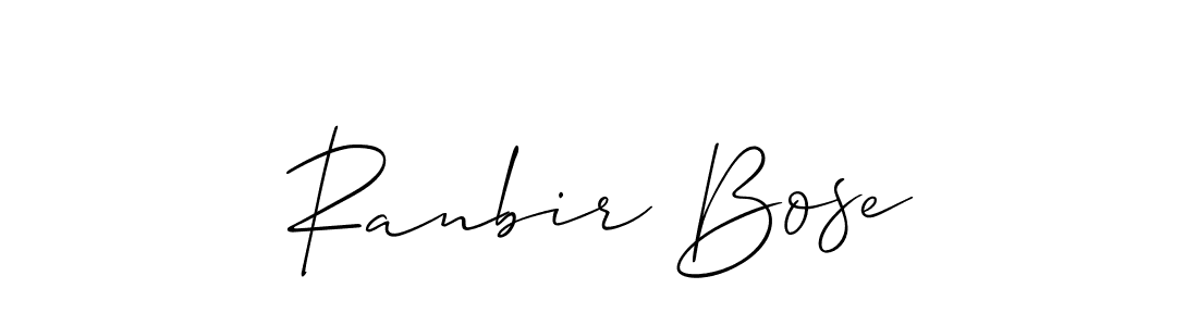 Also You can easily find your signature by using the search form. We will create Ranbir Bose name handwritten signature images for you free of cost using Allison_Script sign style. Ranbir Bose signature style 2 images and pictures png