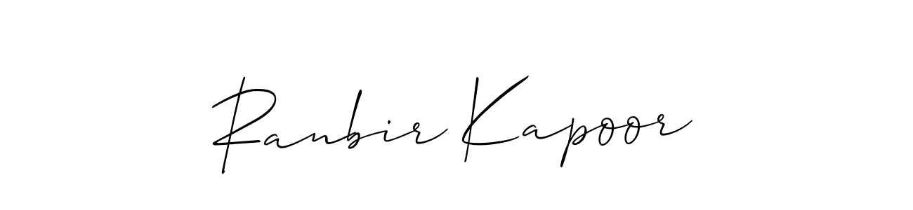 Allison_Script is a professional signature style that is perfect for those who want to add a touch of class to their signature. It is also a great choice for those who want to make their signature more unique. Get Ranbir Kapoor name to fancy signature for free. Ranbir Kapoor signature style 2 images and pictures png