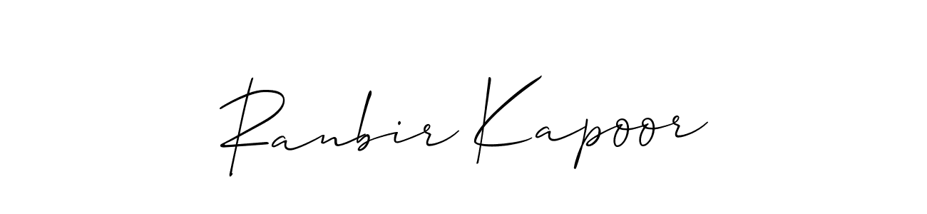 Use a signature maker to create a handwritten signature online. With this signature software, you can design (Allison_Script) your own signature for name Ranbir Kapoor. Ranbir Kapoor signature style 2 images and pictures png