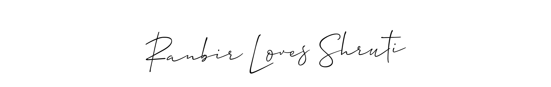 Once you've used our free online signature maker to create your best signature Allison_Script style, it's time to enjoy all of the benefits that Ranbir Loves Shruti name signing documents. Ranbir Loves Shruti signature style 2 images and pictures png