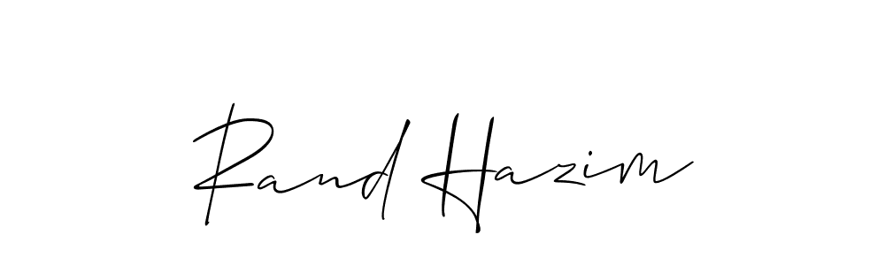 Similarly Allison_Script is the best handwritten signature design. Signature creator online .You can use it as an online autograph creator for name Rand Hazim. Rand Hazim signature style 2 images and pictures png