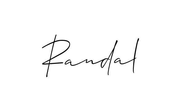Also we have Randal name is the best signature style. Create professional handwritten signature collection using Allison_Script autograph style. Randal signature style 2 images and pictures png
