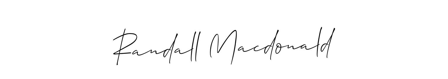 How to Draw Randall Macdonald signature style? Allison_Script is a latest design signature styles for name Randall Macdonald. Randall Macdonald signature style 2 images and pictures png