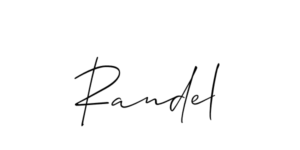 Also You can easily find your signature by using the search form. We will create Randel name handwritten signature images for you free of cost using Allison_Script sign style. Randel signature style 2 images and pictures png