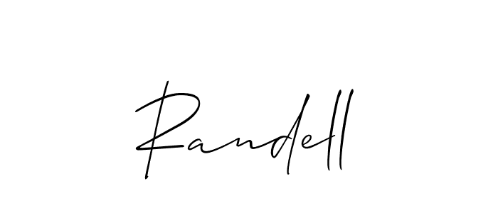 Make a short Randell signature style. Manage your documents anywhere anytime using Allison_Script. Create and add eSignatures, submit forms, share and send files easily. Randell signature style 2 images and pictures png