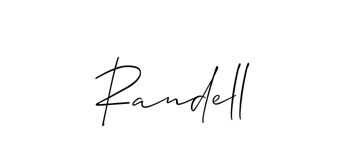 Also You can easily find your signature by using the search form. We will create Randell name handwritten signature images for you free of cost using Allison_Script sign style. Randell signature style 2 images and pictures png