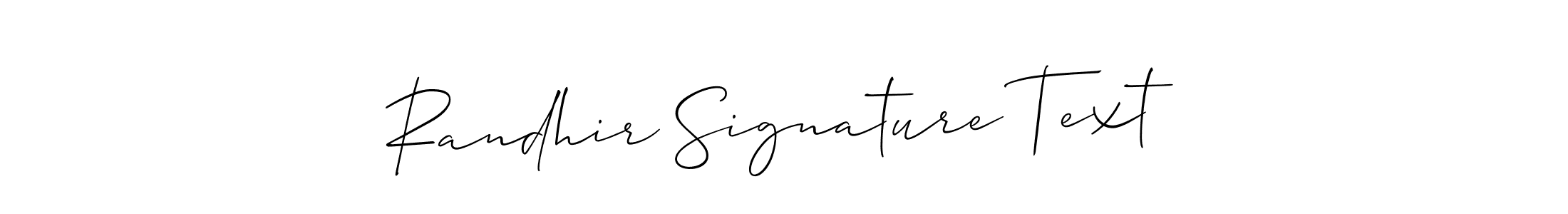 Also You can easily find your signature by using the search form. We will create Randhir Signature Text name handwritten signature images for you free of cost using Allison_Script sign style. Randhir Signature Text signature style 2 images and pictures png