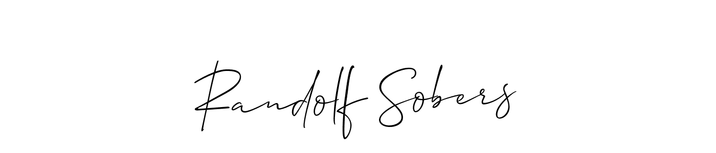 How to Draw Randolf Sobers signature style? Allison_Script is a latest design signature styles for name Randolf Sobers. Randolf Sobers signature style 2 images and pictures png