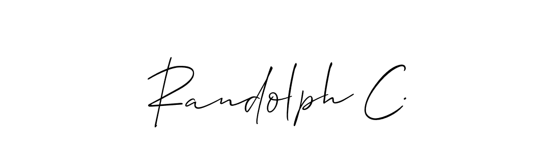 How to Draw Randolph C. signature style? Allison_Script is a latest design signature styles for name Randolph C.. Randolph C. signature style 2 images and pictures png