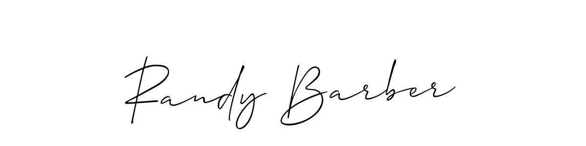 How to make Randy Barber signature? Allison_Script is a professional autograph style. Create handwritten signature for Randy Barber name. Randy Barber signature style 2 images and pictures png